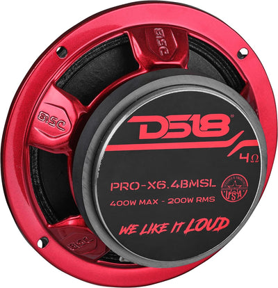 PRO 6” Midrange Loudspeaker With Bullet 500 Watts 4-ohm Schlank 4 Ohm 16,5 cm, Schlank 4 Ohm 16,5 cm