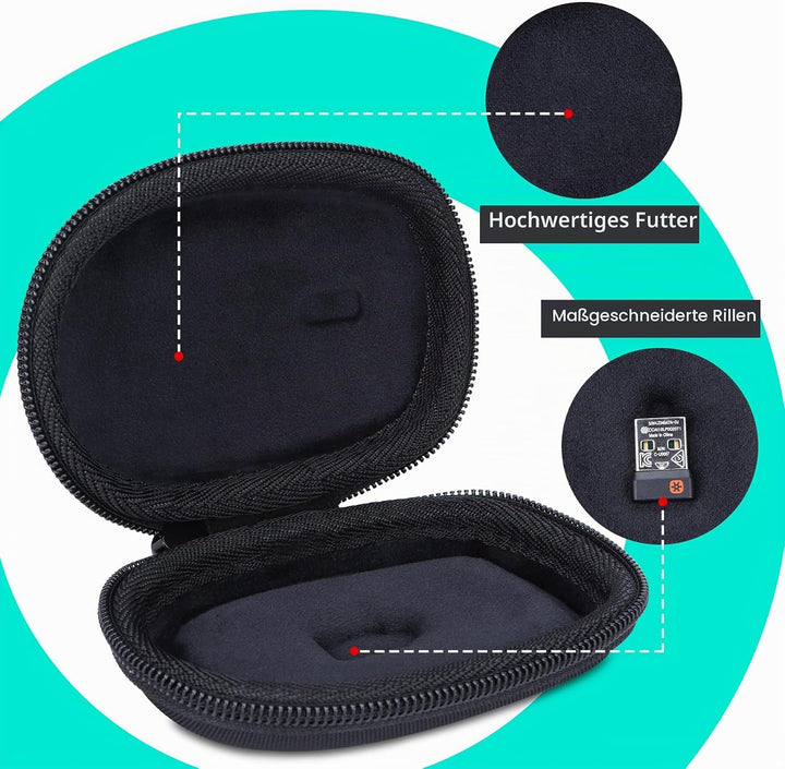 Lebakort Hart Reise Schutz Hülle Etui Tasche für Logitech MX Anywhere 3S Anywhere 3 Anywhere 2S Anyw