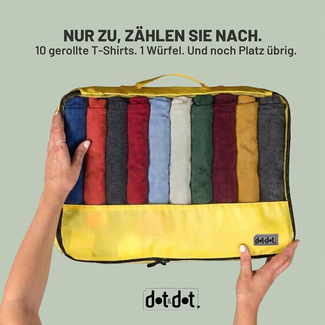 Packwürfel für Koffer – Gepäck-Organizer für Koffer Mehrfarbig, Mehrfarbig