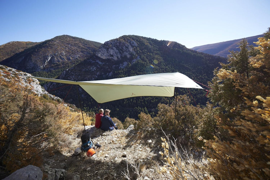 GRAND CANYON Zuni 3, 3 x 3m Multifunktion Tarp / Sonnensegel inkl. Stangen, Zeltplane, Wasserdicht,