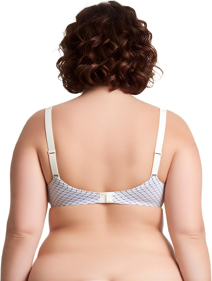 Curve Muse Übergrösse Ungefüttert Bügel Spitzen-BH mit gepolsterten Schultergurten-2er Pack 75B Elfe