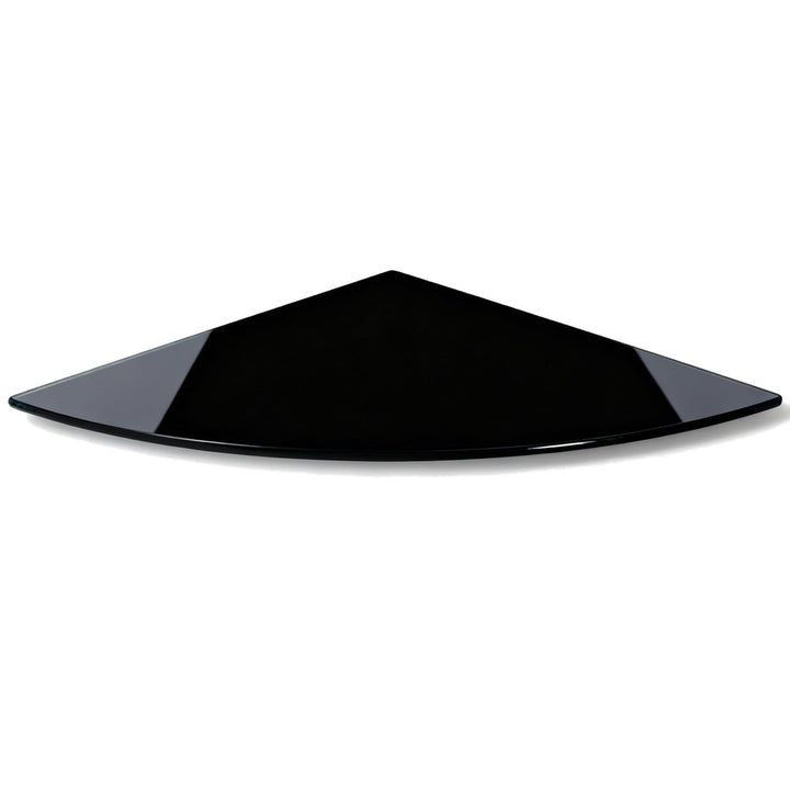 Euro Tische Glasplatte 75x75 cm in Schwarz Viertelkreis - 6mm ESG Sicherheitsglas - in Klar oder Sch