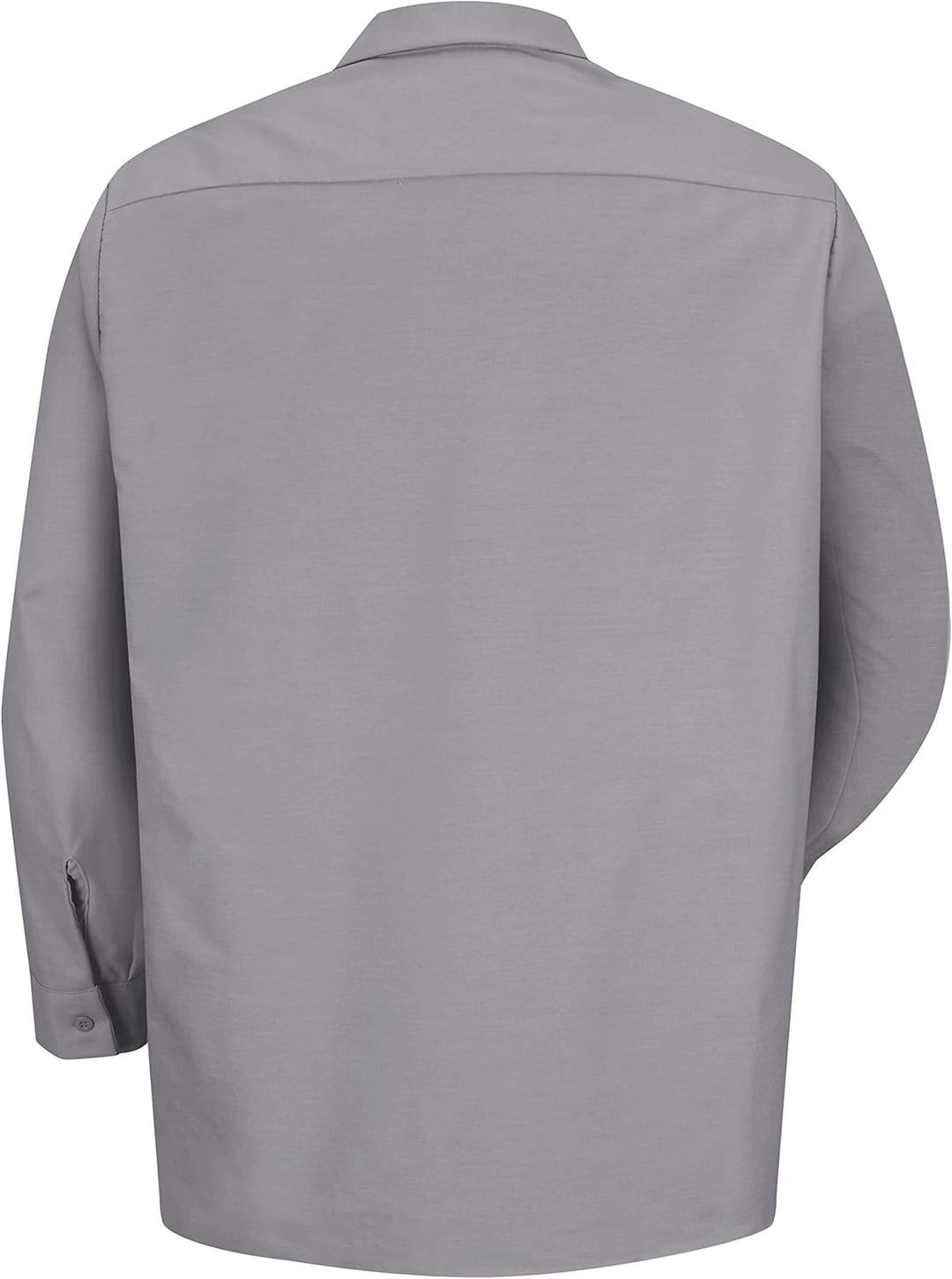 Red Kap Herren Industrielles, Regular Fit, Langarm Button-Down-Arbeitshemd L Tall Silbergrau, L Tall