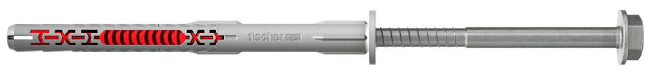 fischer DuoXpand 10 x 140 FUS R, Universaldübel mit nicht rostender Sechskantschraube & angeformter