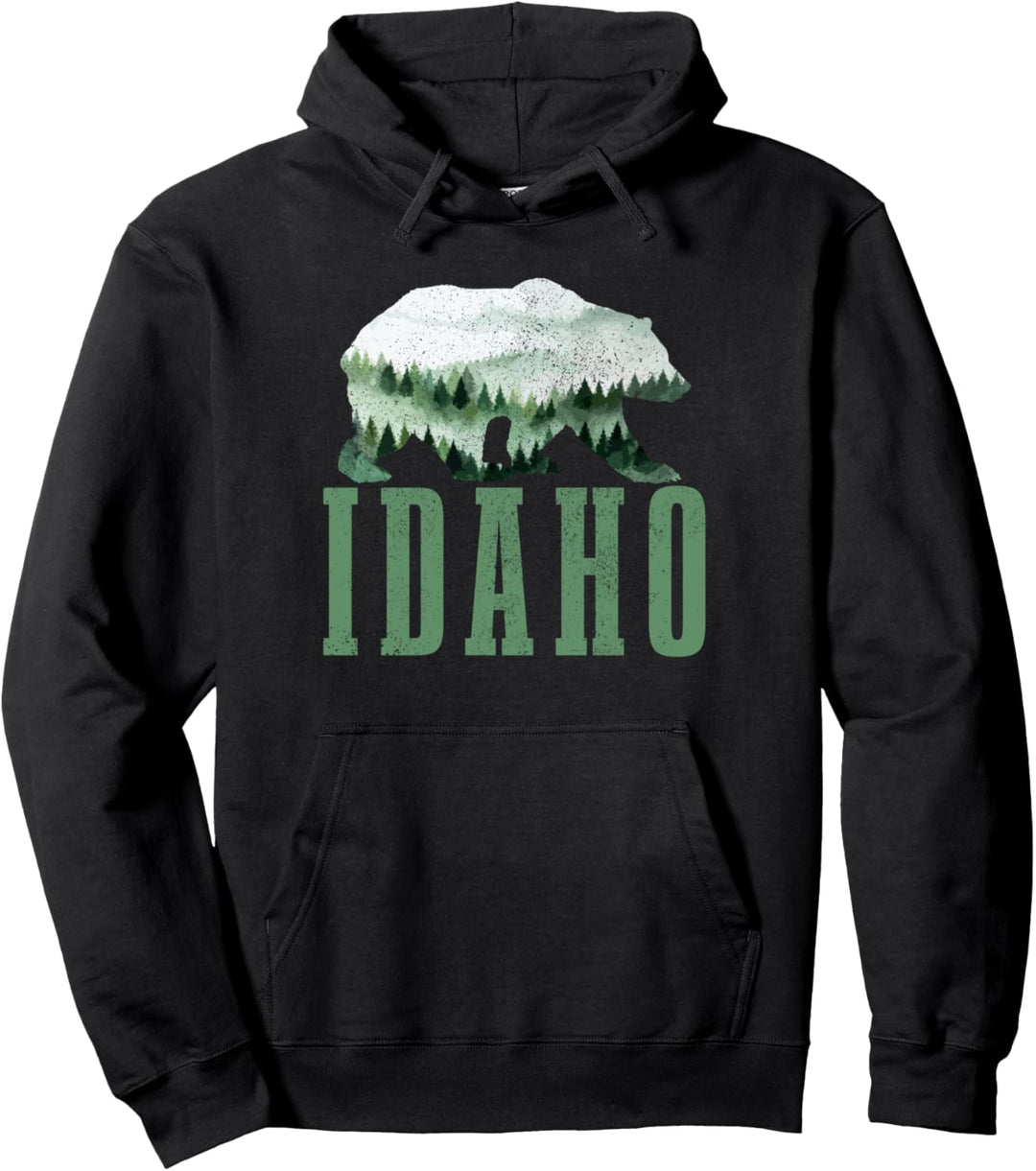 Idaho Grizzly Bär Grizzlybär Natur USA Amerika Souvenir Pullover Hoodie