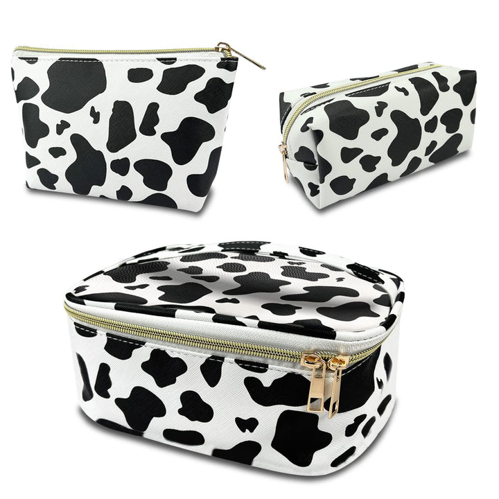 3 Stück Set Kosmetiktasche, grosse Kapazität Reise Make Up Tasche Set Damen, mit tragbarem Griffdesi