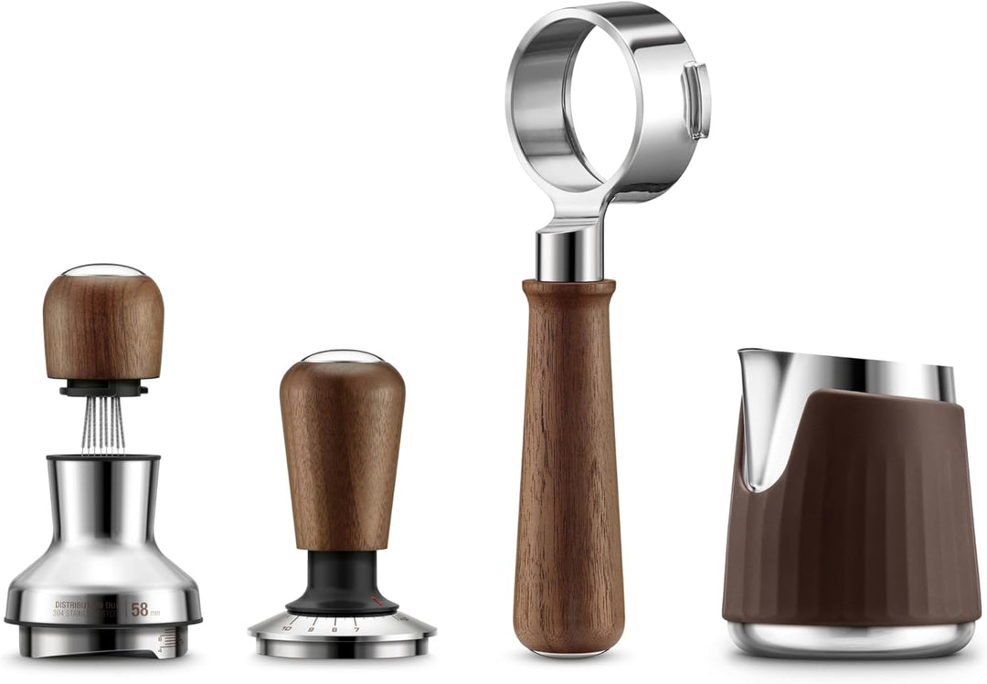 Sage - The Force Gauge Tamper 58mm - Selbstnivellierender Espresso-Tamper, Konsistente Druckkraft, K