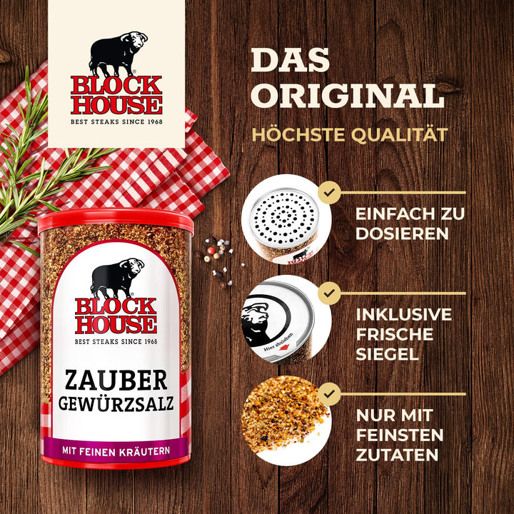 Block House Zaubergewürz 2x 280g Gewürzmischung - in Restaurantqualität