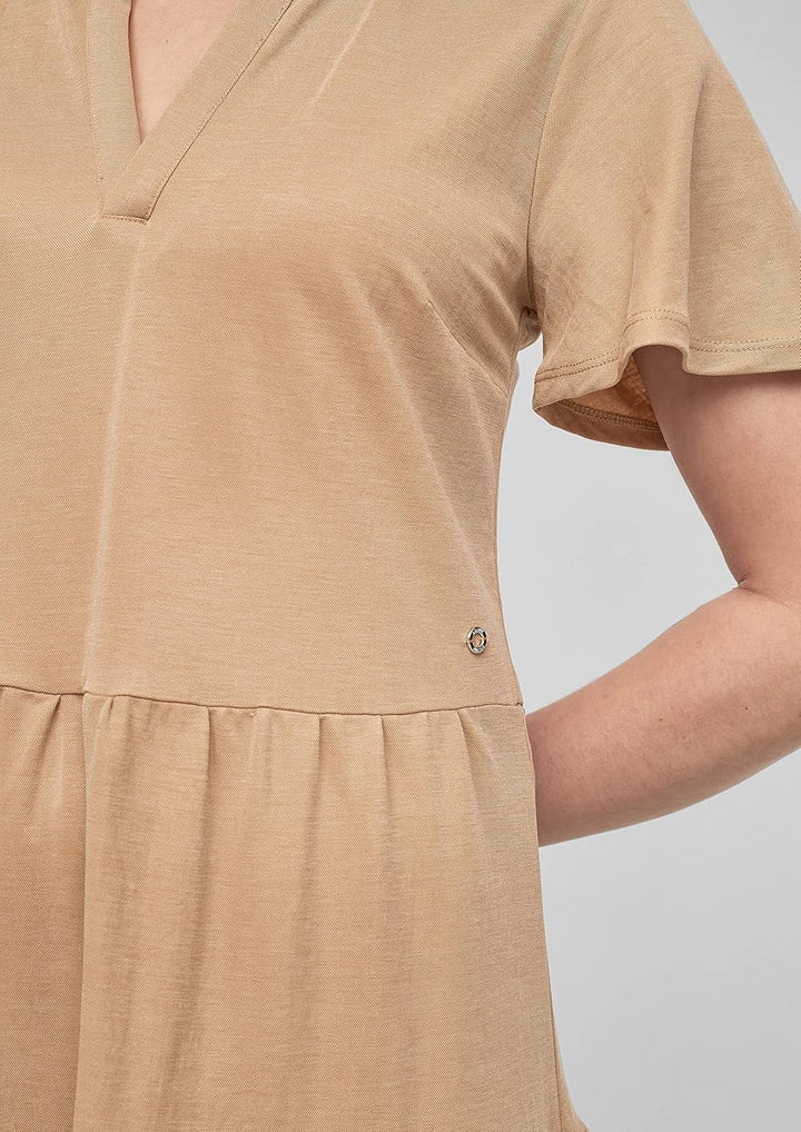 s.Oliver Damen Kleid 38 Beige, 38 Beige