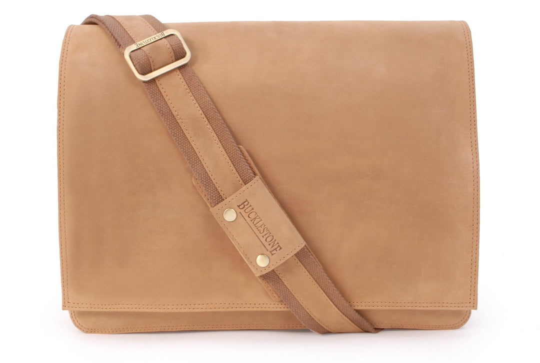 Bucklestone - Herren Leder Laptoptasche 17 Zoll - Schultertasche Gross - Messenger Bag/Arbeitstasche