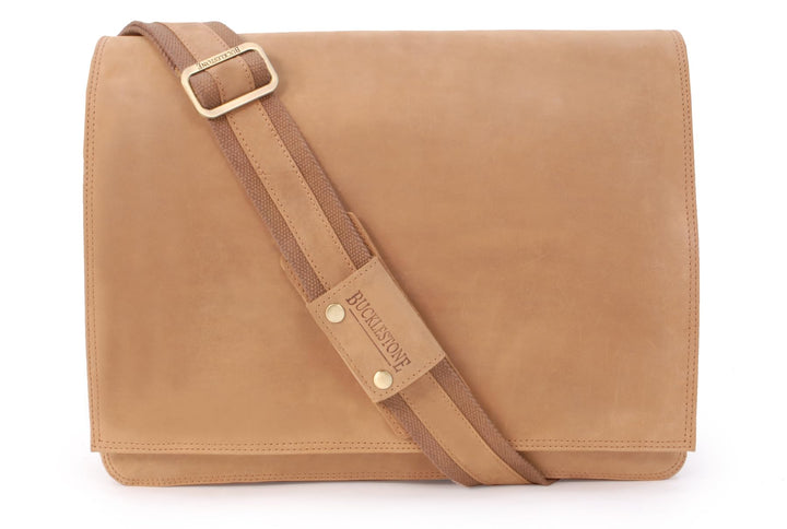 Bucklestone - Herren Leder Laptoptasche 17 Zoll - Schultertasche Gross - Messenger Bag/Arbeitstasche