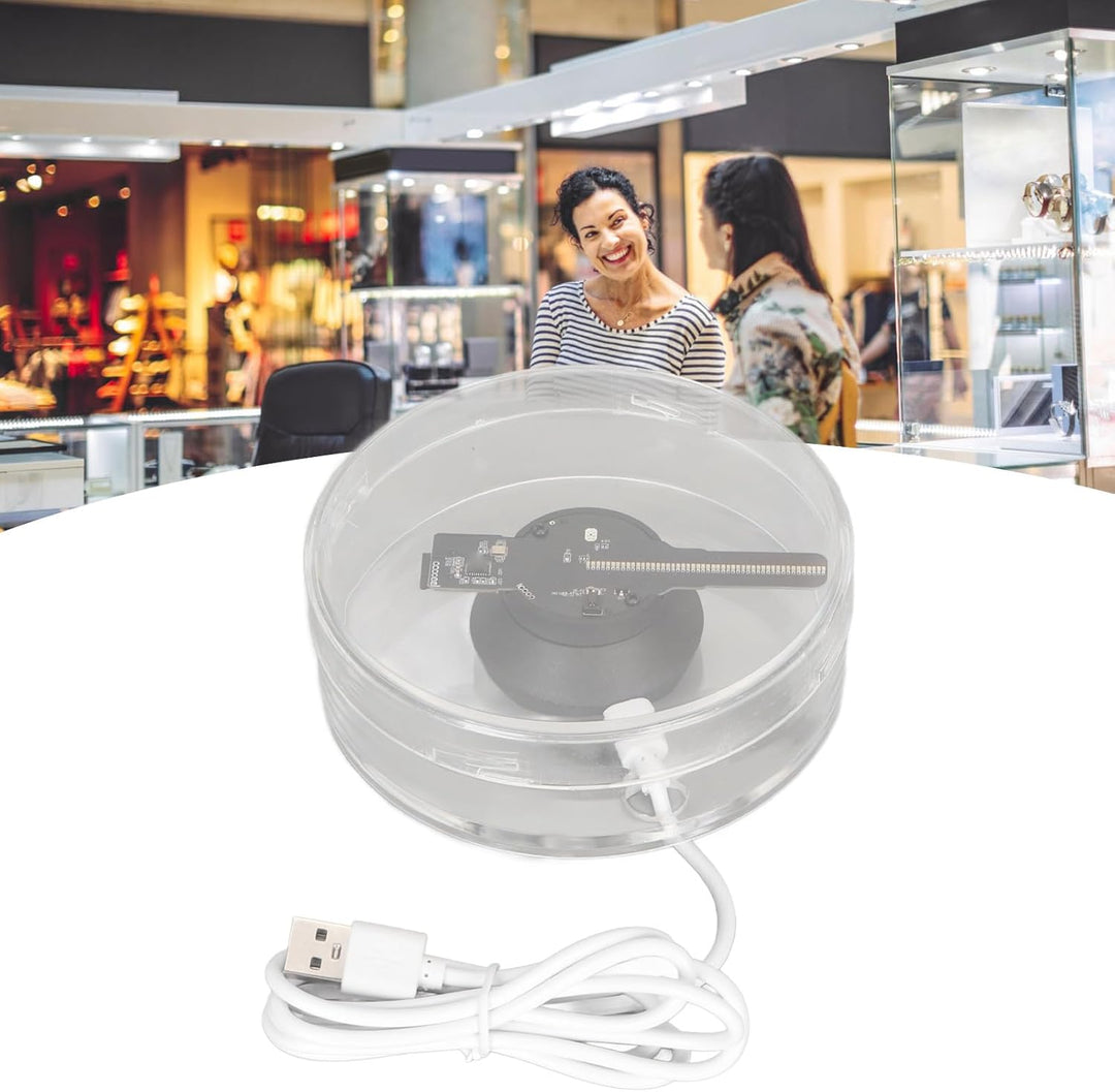 3D Hologramm Fächerprojektor, WiFi LED Hologramm Display mit APP Fernbedienung und 48 LEDs, 3D Holog