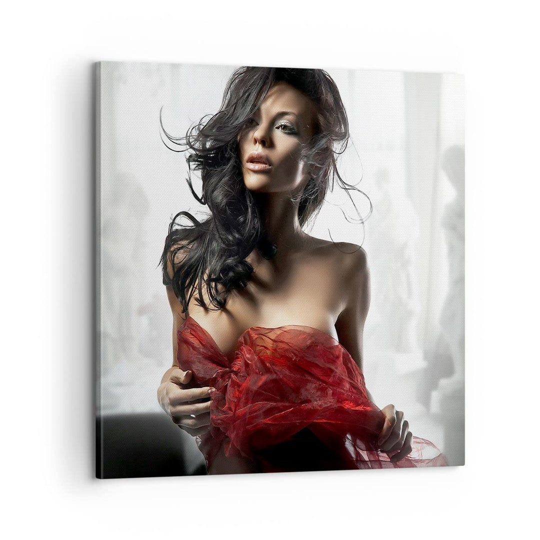 Bilder auf Leinwand Schönheit Körper Kleid Eleganz Leinwandbild 60x60cm Wandbilder Dekoration Wohnzi