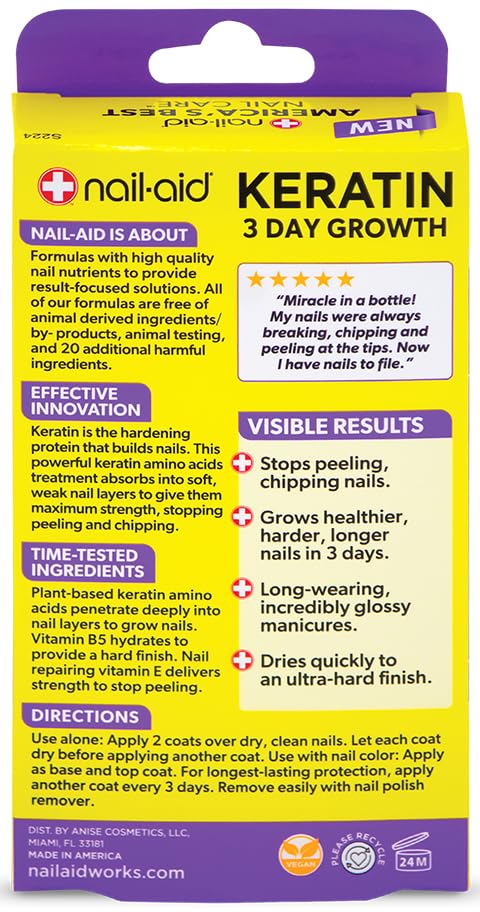 Nail-Aid Keratin 3 Day Growth, 16 ml