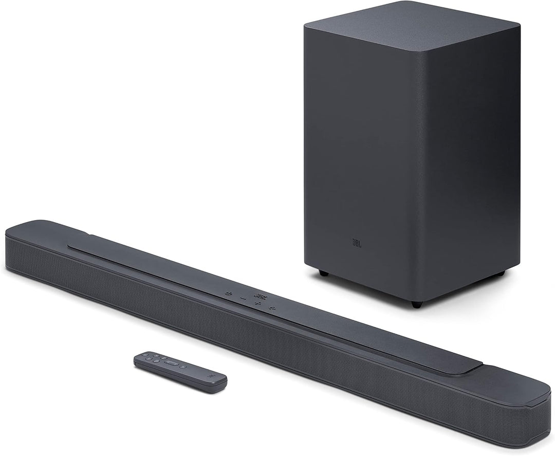 JBL Bar 2.1 Deep Bass MK2 – 2.1-Kanal-Soundbar mit kabellosem Subwoofer für Heimkino Sound-System –
