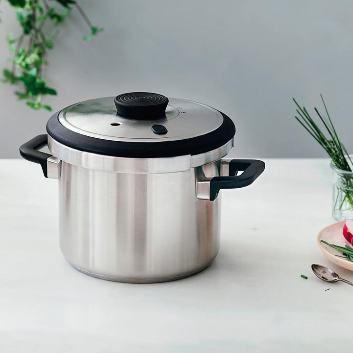 Lacor - 71786 - Superschneller Schnellkochtopf mit hitzebeständigen Sicuro Griffen - Induktion - Ede