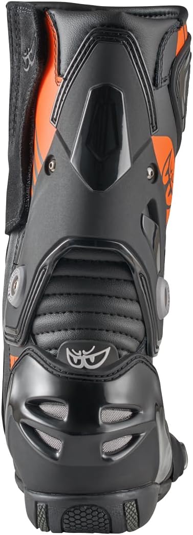 Berik Shaft 3.0 Motorradstiefel, schwarz/orange, 40 Schwarz Orange 40 EU, Schwarz Orange 40 EU
