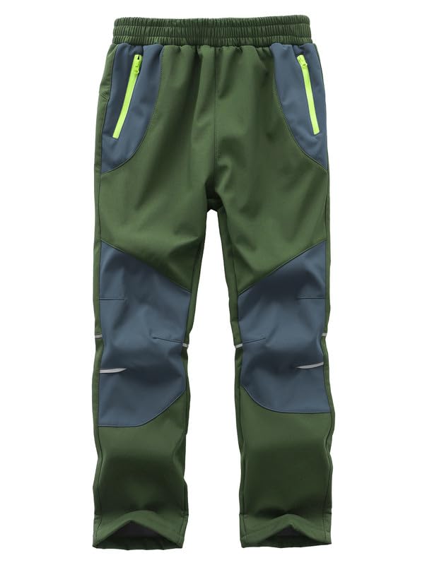 Zzkouine Kinder Softshellhose Schneehose Thermohose Hosen Jungen Mädchen Winterhose Outdoorhose Wand