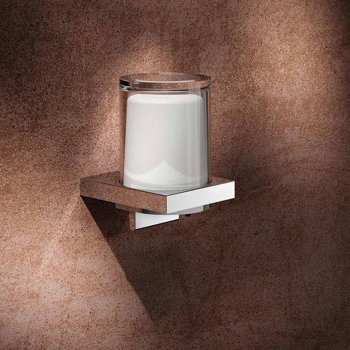 KEUCO Lotion-Spender Metall verchromt und Kristall-Glas, Inhalt nachfüllbar ca. 180ml, Seifenspender