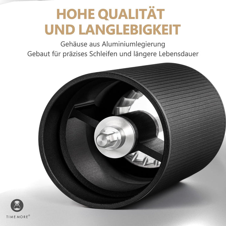 TIMEMORE Chestnut C3 ESP PRO, manuelle Kaffeemühle, Upgrade integriertes Ganzmetallgehäuse, Edelstah