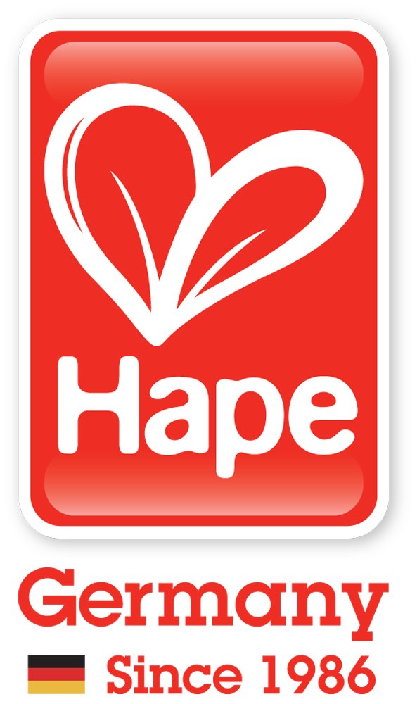 Hape Bunte Holzbausteine für Kinder Holzbausteine-Set zum Stapeln Lernspielzeug für Kleinkinder, 50