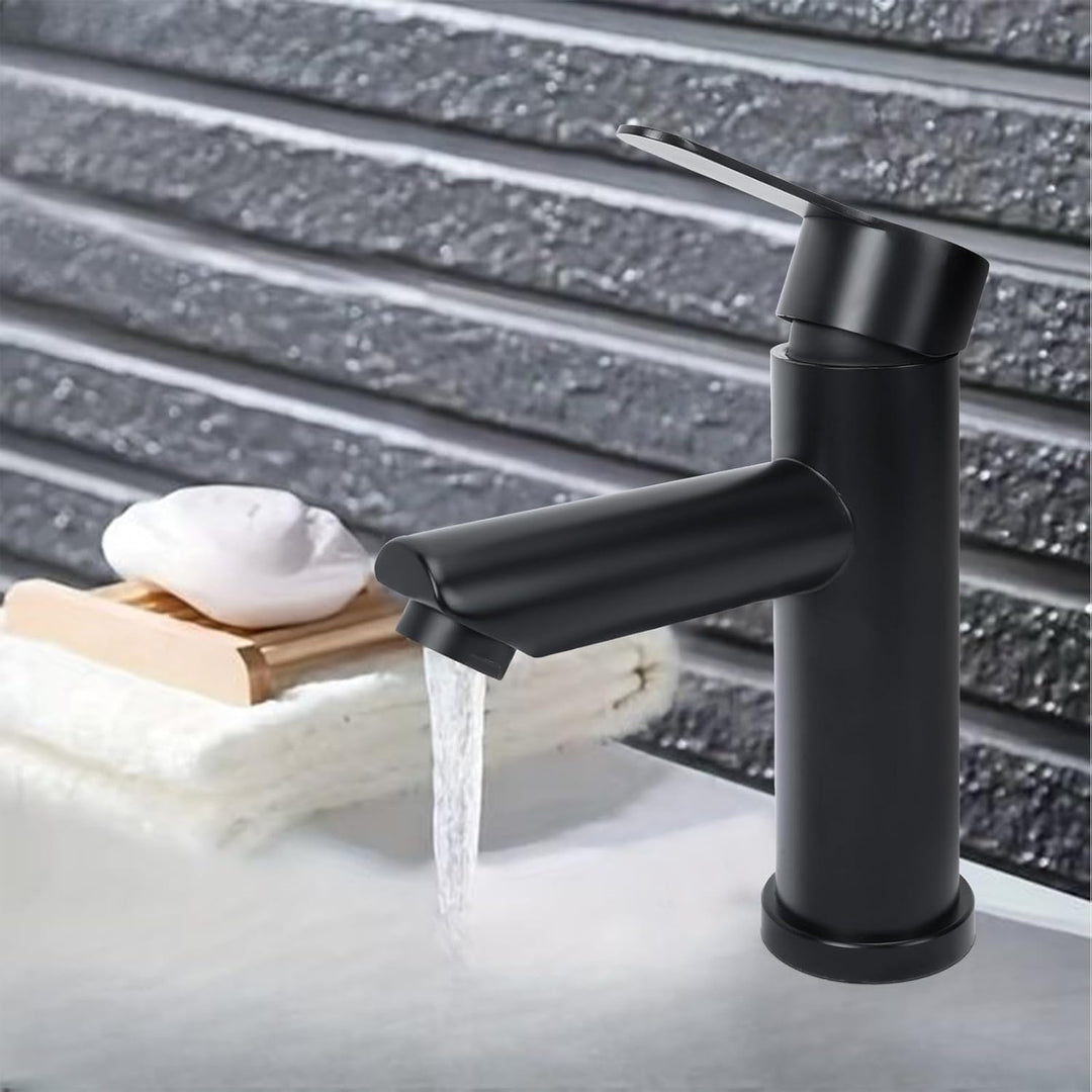Wasserhahn Bad Waschtischarmatur Schwarz Badarmatur Waschbecken Armaturen Matt Waschtischarmatur Set