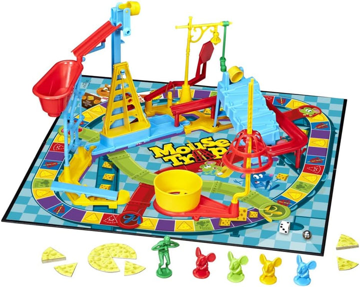 Hasbro Brettspiel für Kinder ab 6 Jahren, klassisches Kinderspiel für 2-4 Spieler, mit einfacherem A