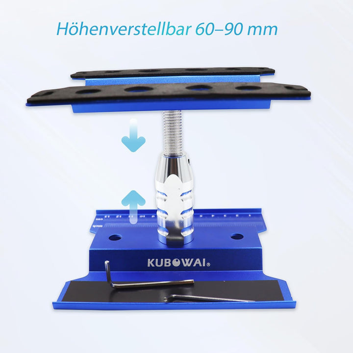 RC Auto Aluminium Reparatur Workstation， 360 ° Drehung/Heben/Senken Arbeitsständer für 1/8 1/10 1/12