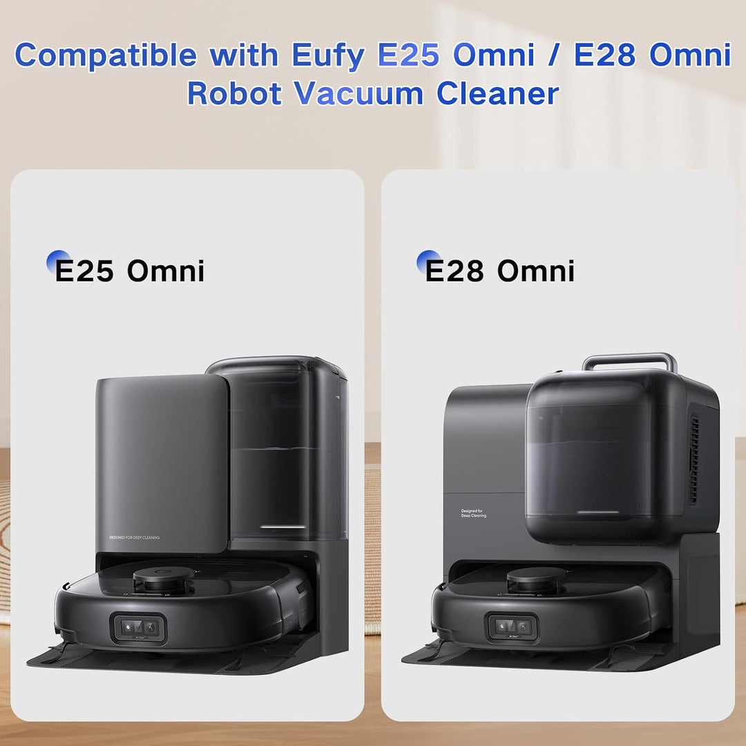 E25 Zubehör Ersatz für Eufy E25 Omni Staubsauger, ZubehörSet beinhaltet 1 Hauptbürste, 1 Rollmopp, 4
