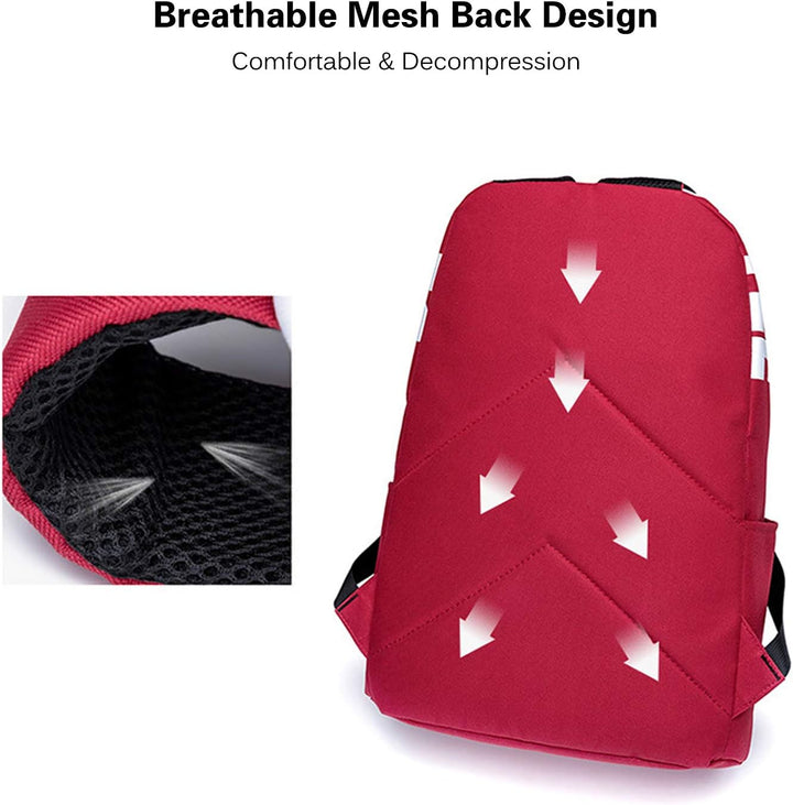 FANDARE Rucksäcke Schulrucksack Schulranzen Mädchen Jungs Schultasche Herren Damen Teenager Tagesruc