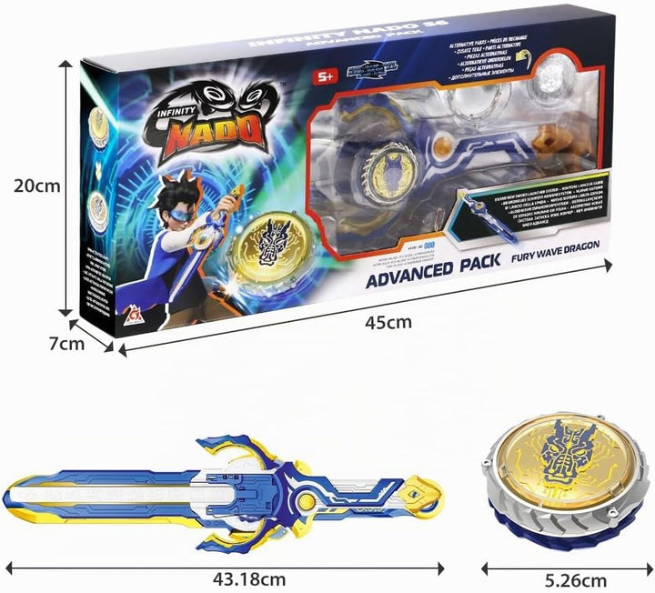 INFINITY NADO Kreisel für Kinder Metall Spielzeug Jungen, Battle Tops Kreisel Launcher Spielzeug, Sp