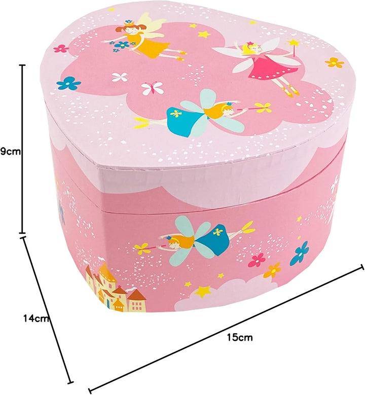 Trousselier 6230502 Musikspieluhr in Herz-Form, Prinzessin, Spieldose für Kinder