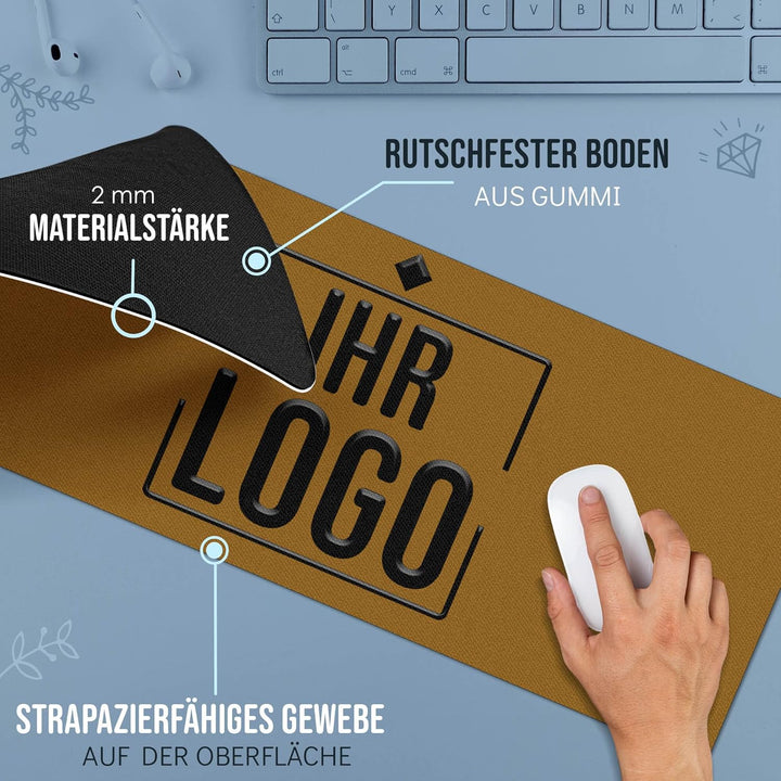 Print Royal PR XXL Mousepad mit Logo und Text selbst gestalten - Personalisierte Geschenke für Chef