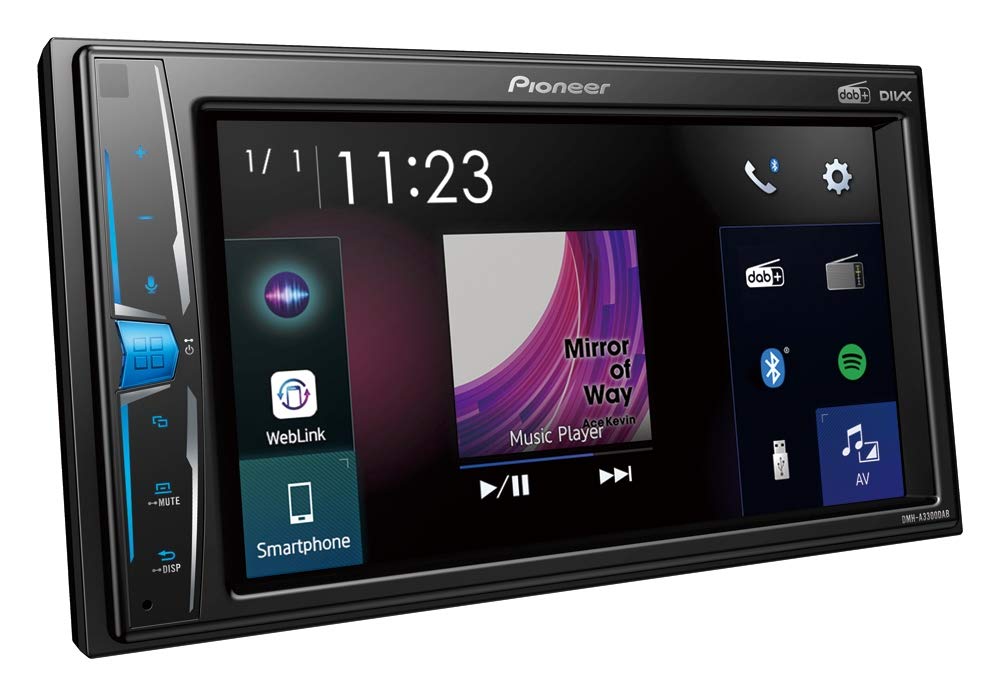 Pioneer DMH-A3300DAB Doppel-DIN Autoradio Bluetooth®-Freisprecheinrichtung, DAB+ Tuner,