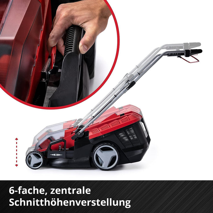 Einhell Akku-Rasenmäher GE-CM 36/36 Li Kit Power X-Change (36 V, 36 cm Schnittbreite, bis 400 m², Br