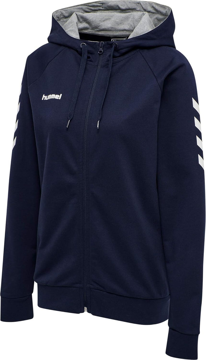 hummel Reissverschluss Kapuzenpullover Hmlgo Damen XS Blau, XS Blau