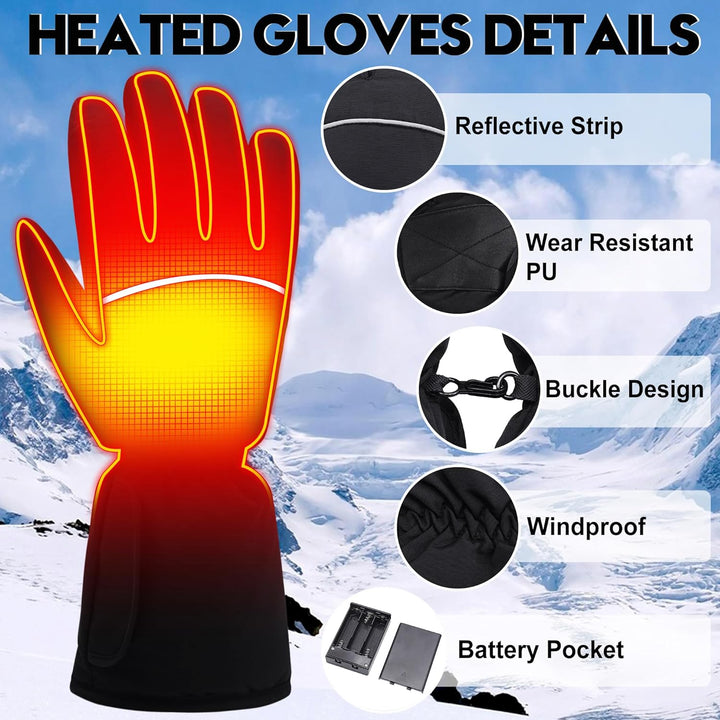 Svpro Beheizbare Handschuhe,Warm Winterhandschuhe Herren Damen Touchscreen Skihandschuhe Thinsulate
