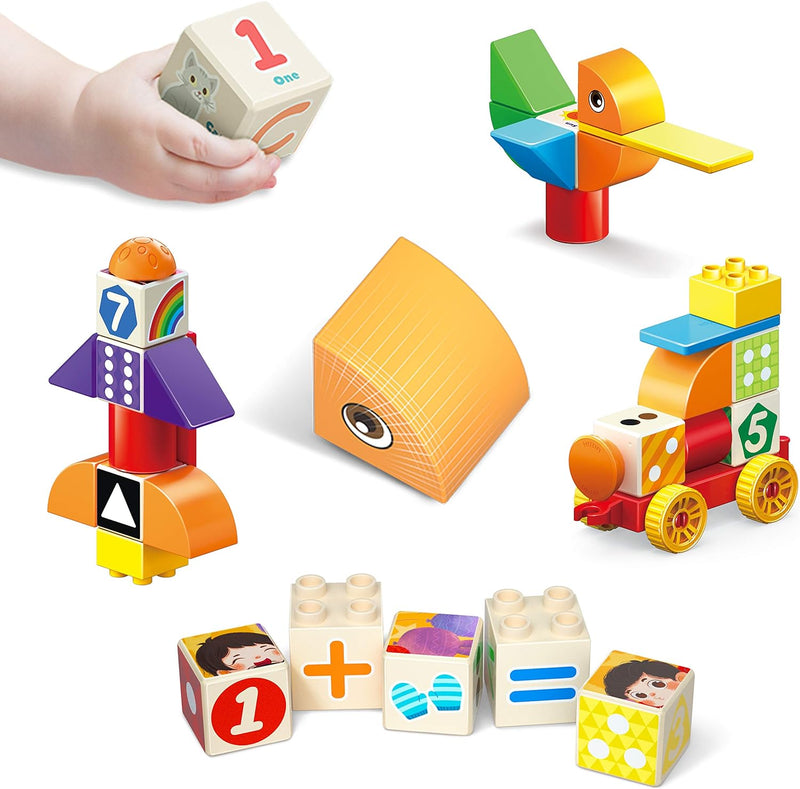 Alilo 30 Magnetblock für Kinder - fördert Kreativität, Logisches Denken & Vorstellungskraft - Magnet