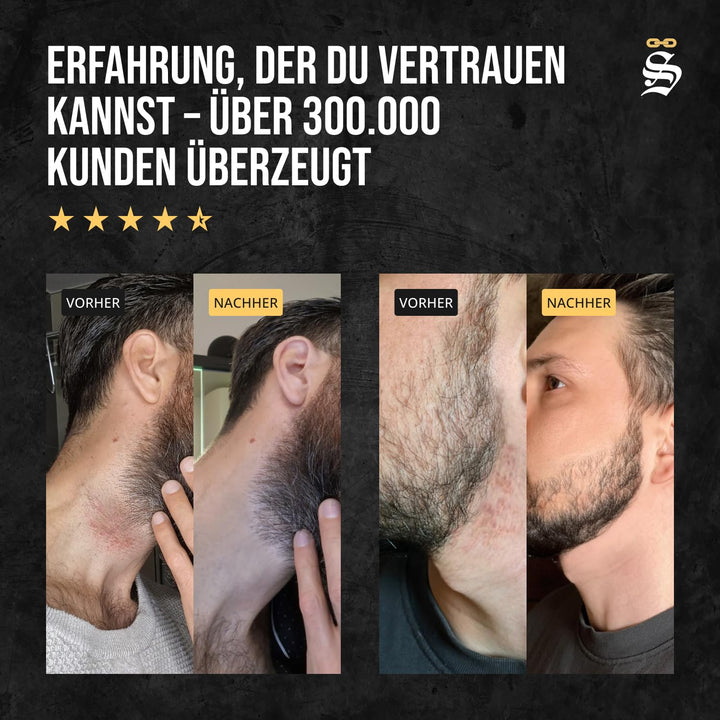 Störtebekker® Premium Rasierhobel im handgefertigten Leder-Etui | Rasier-Set mit 10 Rasierklingen, R