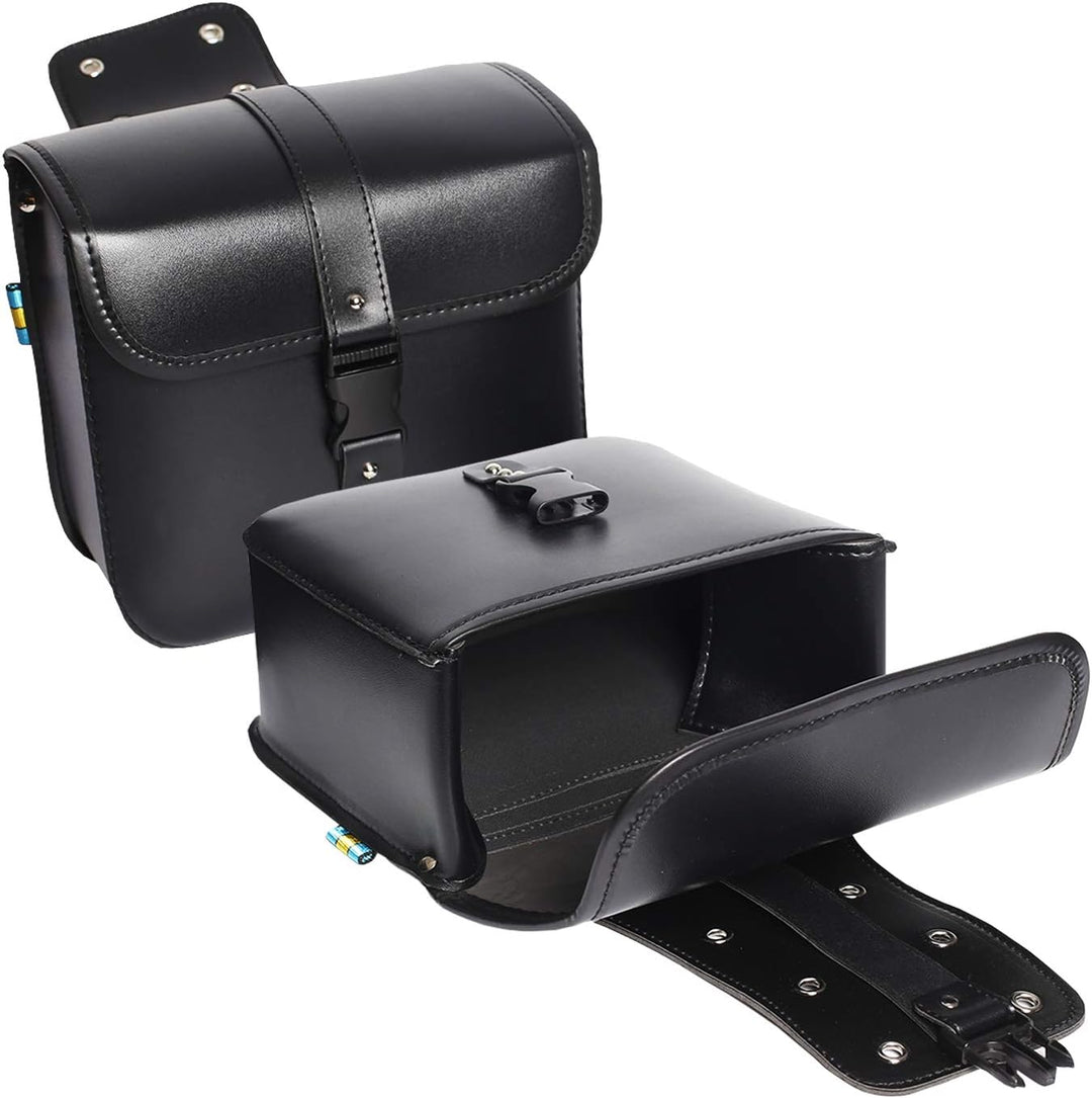 1 Paar Motorrad Satteltaschen Leder PU Wasserdichte abnehmba Werkzeugkasten Tankrucksack Motorrad Ma