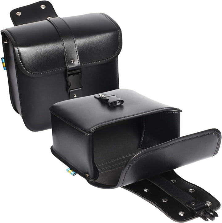 1 Paar Motorrad Satteltaschen Leder PU Wasserdichte abnehmba Werkzeugkasten Tankrucksack Motorrad Ma