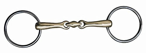 HKM 9912.0839 Unterlegtrense aus Argentan,doppelt gebrochen, 14 mm, M