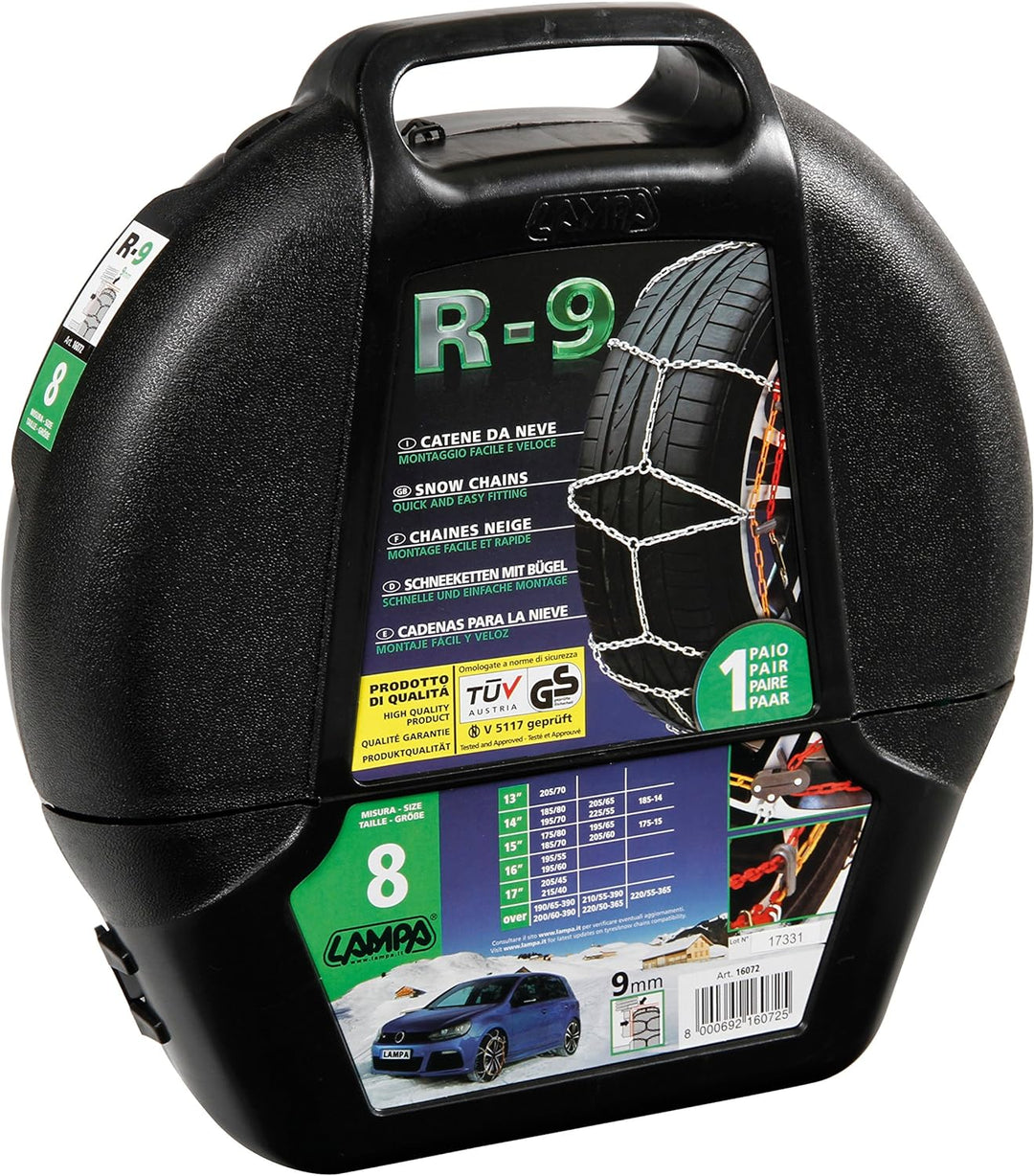 Lampa 16068 Schneeketten 9 mm, 2 Stück