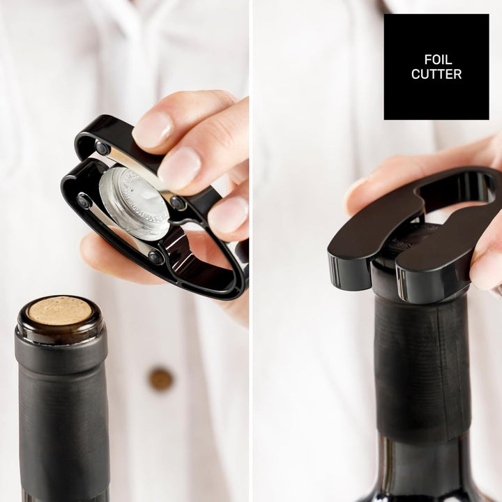 Taurus – Elektrischer Weinöffner Wine Up, kabellos, entkorkt in 6–8Sekunden, LED-Licht, inkl. Folien