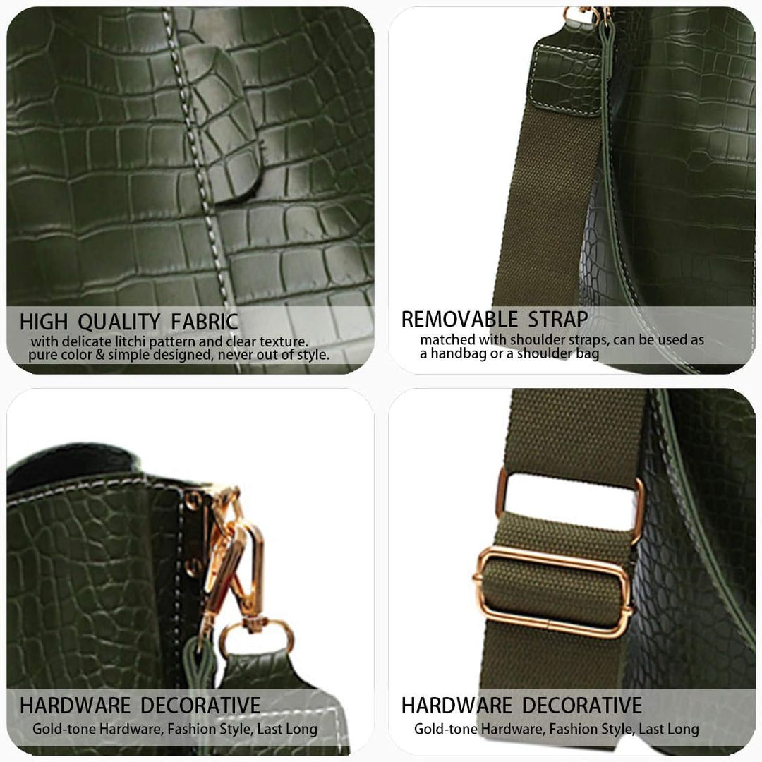 BUKESIYI Damen Tasche Umhängetasche Handtasche Frauen Klein Schultertasche Weekender Lack PU Leder C