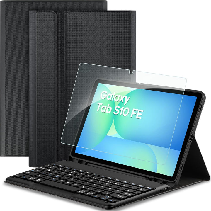 EasyAcc Tastatur Hülle Kompatibel mit Samsung Galaxy Tab S9 FE 10.9 Zoll / S9 2023 11 Zoll mit Schut