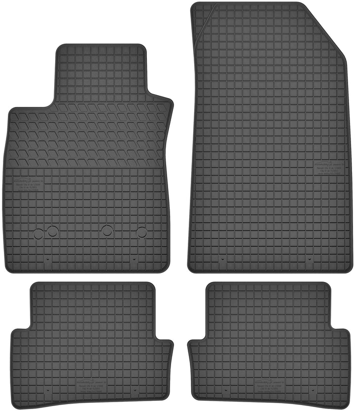 Gummimatten Gummi Fussmatten Satz für Renault Clio III (2005-2012) / Clio IV (ab 2012) - Passgenau
