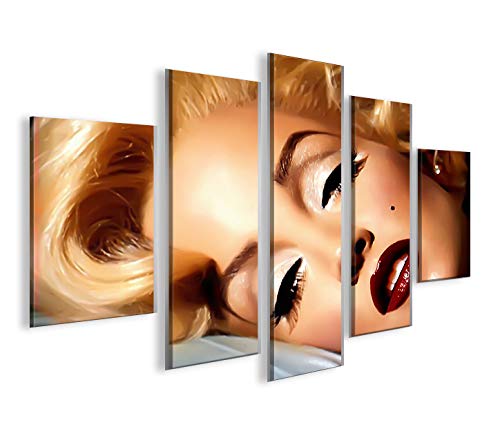 islandburner Bild Bilder auf Leinwand Marilyn Monroe V14 MF XXL Poster Leinwandbild Wandbild Dekoart