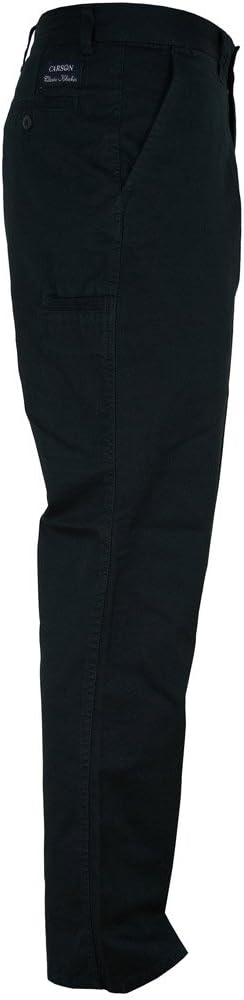 Carson Classic Casuals Khakis aus reiner Baumwolle, 1 Stück, 28/32, deep navy, KTHK.DN 28W / 32L Dee