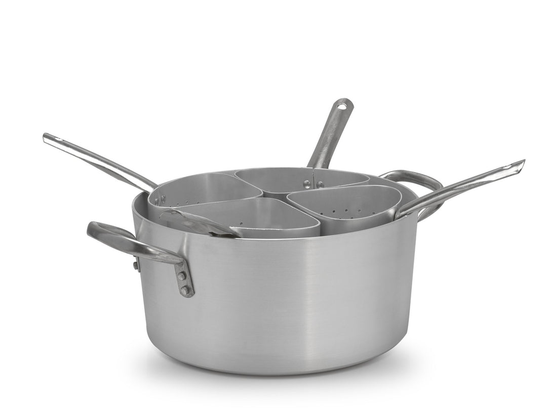 Pardini Kasserolle mit 4 Spalten, Aluminium, Grau, 36 cm